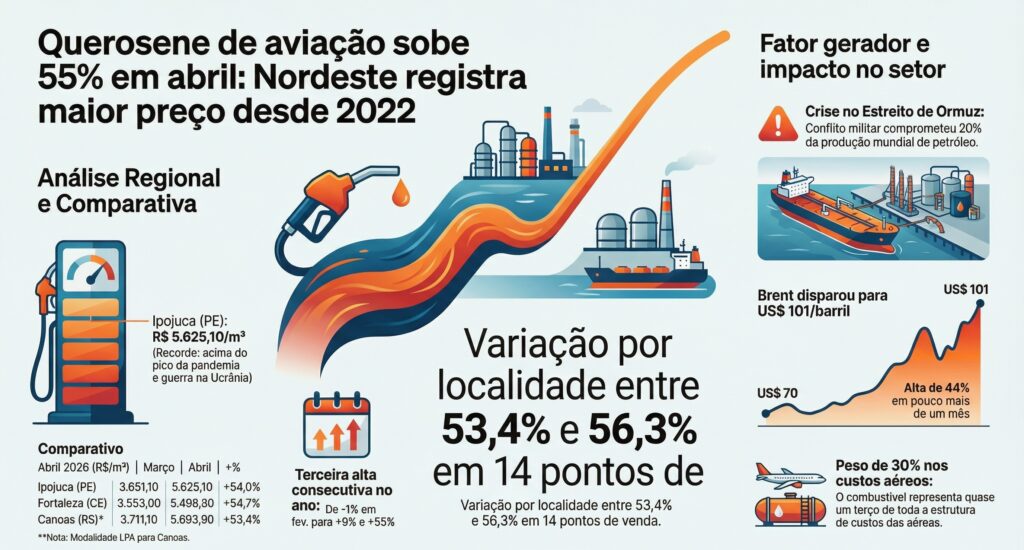 Aumento do querosene de aviação Petrobras