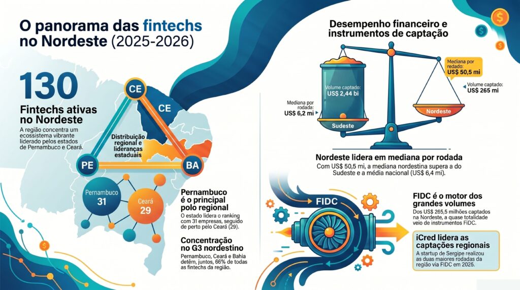 Panorama Regional das Fintechs, produzido pela Sling Hub em parceria com o Torq, hub de inovação da Evertec, empresa especializada em tecnologia para o setor financeiro