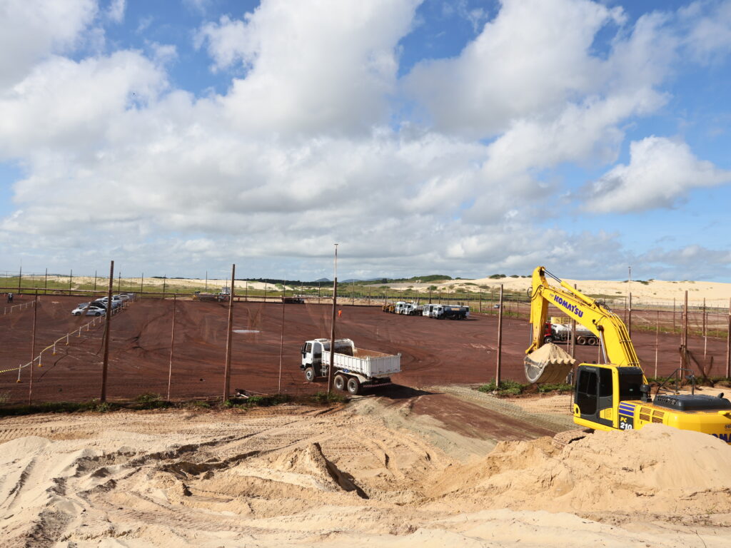Área do Complexo do Pecém onde será construído o TUP Nelog, terminal que vai integrar a Transnordestina ao porto
