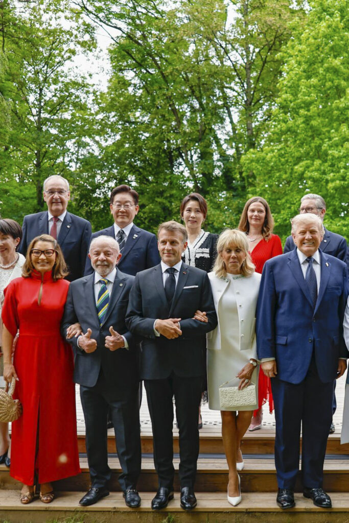 16.06.2026 - Jantar com Chefes de Estado e/ou de Governo dos países do G7 e Convidados
16.06.2026 - Presidente da República, Luiz Inácio Lula da Silva durante jantar com Chefes de Estado e/ou de Governo dos países do G7 e Convidado, em Évian-les-Bains - França.
Foto: Ricardo Stuckert/PR