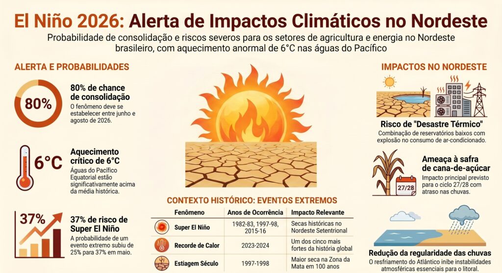 O El Niño vem com força: qual será o efeito dele no Nordeste?