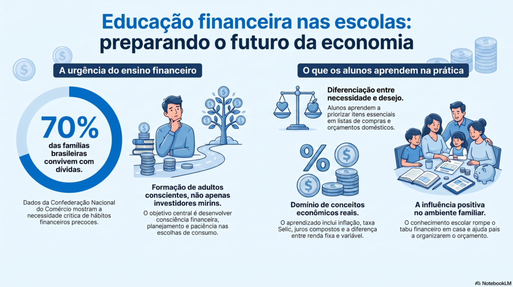 educação financeira infográfico