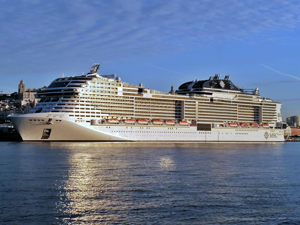 MSC Virtuosa será o maior navio de cruzeiros a passar pela costa nordestina na temporada 2026/2027