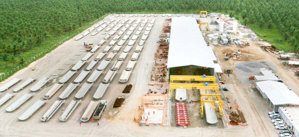 estrutura de montagem de torre eólica no Ceará do Grupo Cortez Engenharia