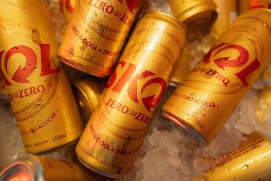 cervejas sem glúten e sem álcool Skol Zero Zero