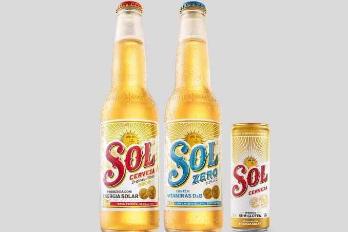 cervejas sem álcool e sem glúten Sol Zero