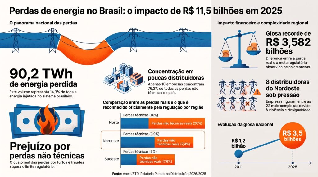Furtos e fraudes de energia pesam até 3,8% na conta de luz do Nordeste