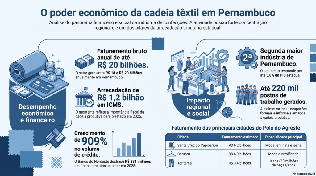Infográfico polo de confecções 