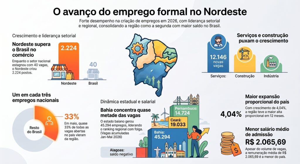 Caged empregos formais carteira assinada maio 2026