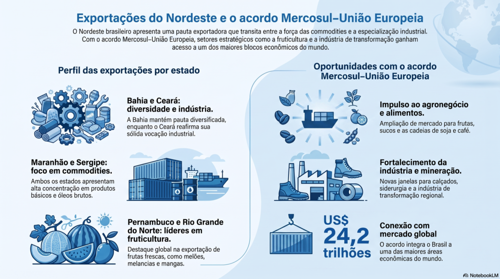 Exportações Nordeste UE