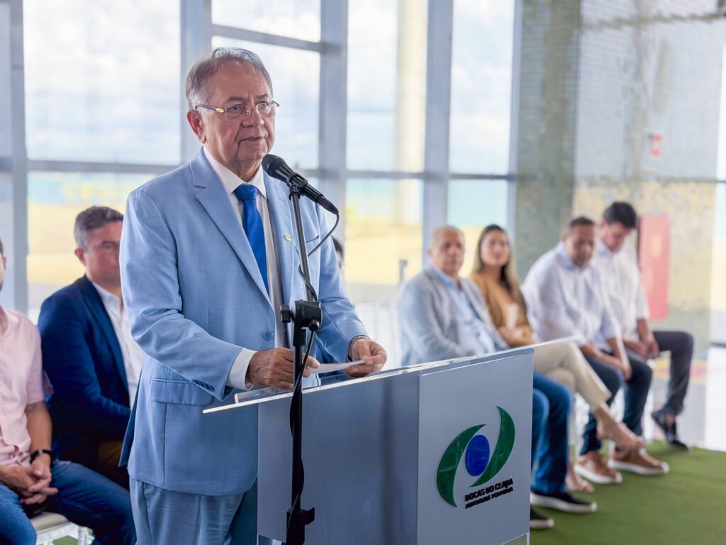 Presidente da Companhia Docas do Ceará, Quintino Vieira afirma que Porto de Fortaleza deverá encerrar 2026 acima das metas de movimentação de cargas - Foto: Divulgação