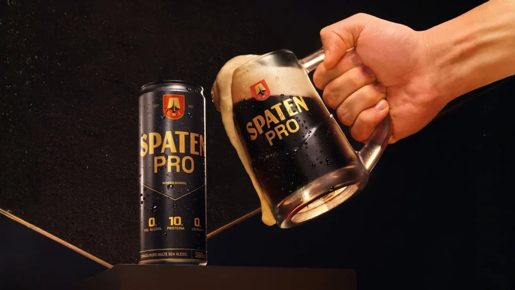 Sem álcool e com proteína, cerveja abre nova disputa no mercado de bebidas Spaten Pro